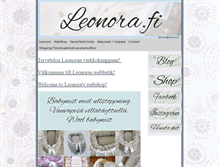 Tablet Screenshot of leonora.fi